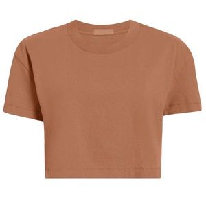Nuuds Cropped Tee - Clay